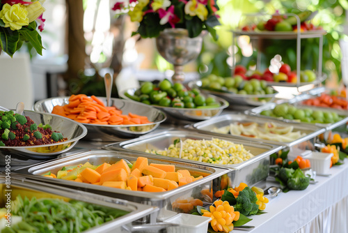 Buffet food on the table, catering food