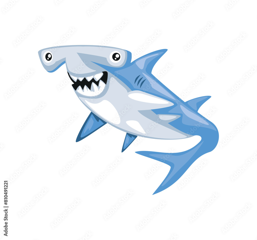 Obraz premium hammerhead shark isolated