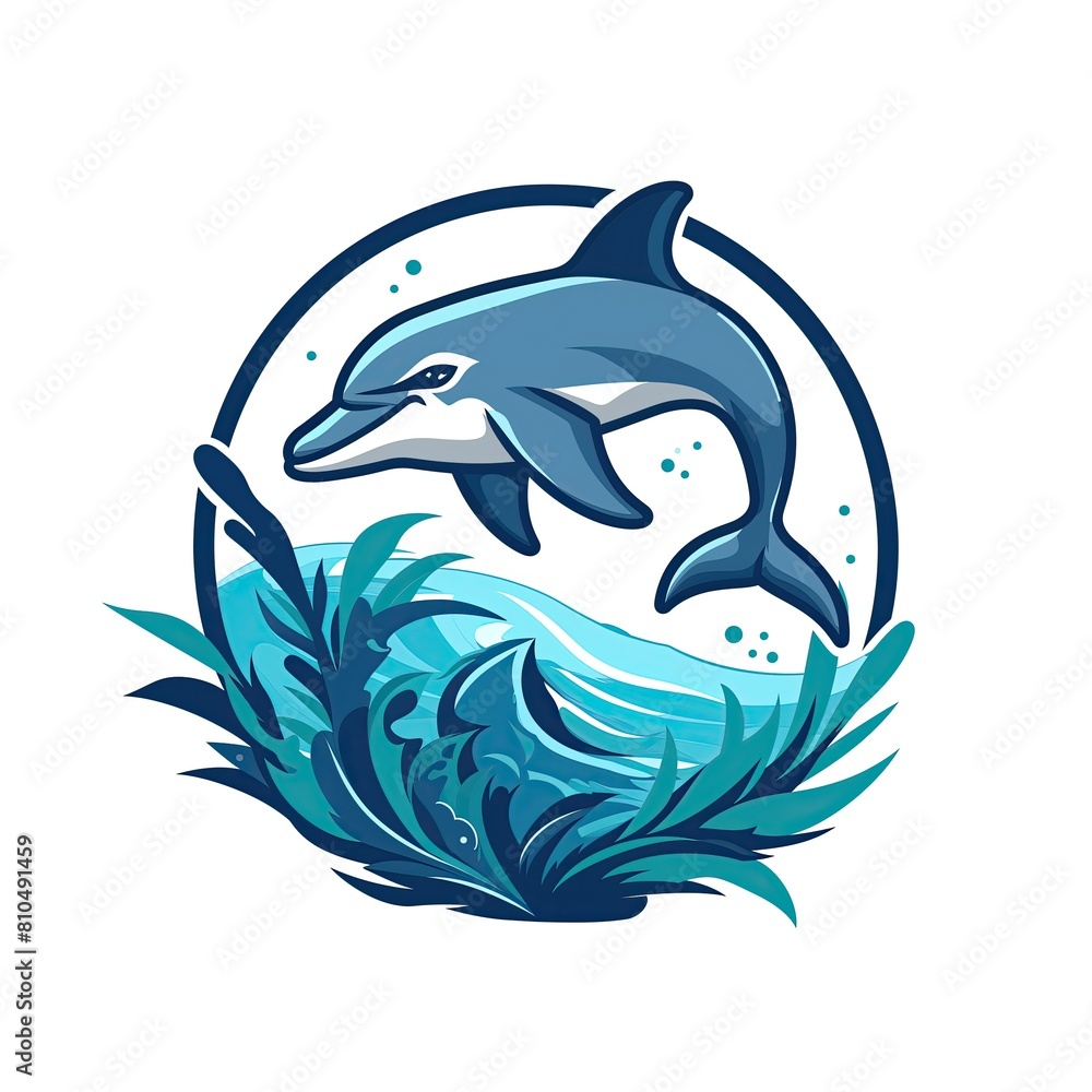 Dolphin Swimming Icon Water Cetacean Conservation Nautical Ocean Logo Concept Art Sea Emblem Design Environmental Symbol Artwork Dolphin Swimming Icon Water Cetacean Conservation Nautical Ocean Logo Concept Art Sea Emblem Design Environmental Symbol Artwork