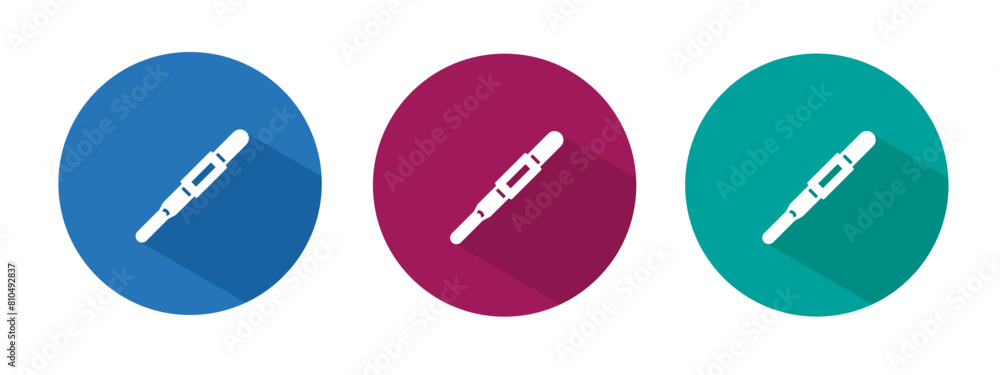 Icon for termometer vector illustration in flat. Icon for termometer vector illustration in flat.