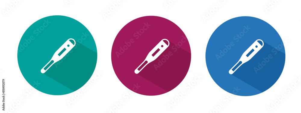Icon for termometer vector illustration in flat. Icon for termometer vector illustration in flat.