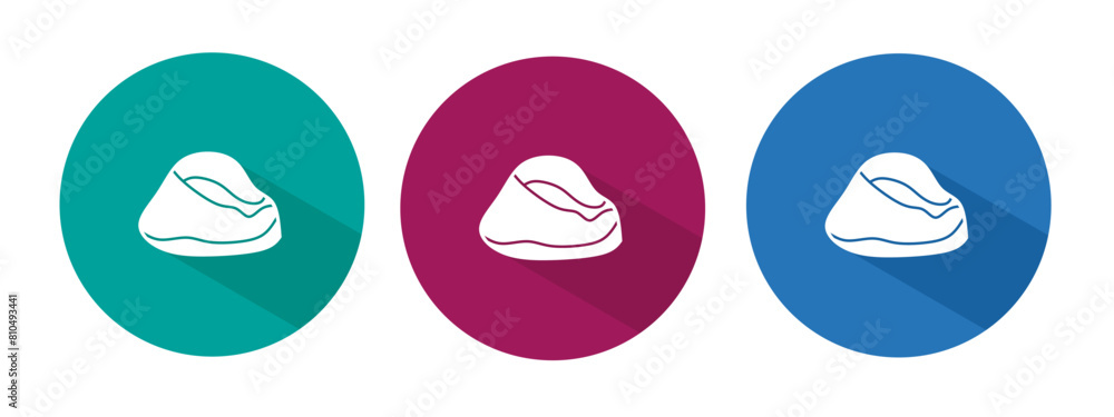 Icon for rock vector illustration in flat. Icon for rock vector illustration in flat.