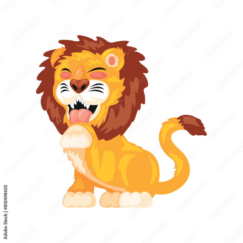 Obraz premium lion animal cartoon
