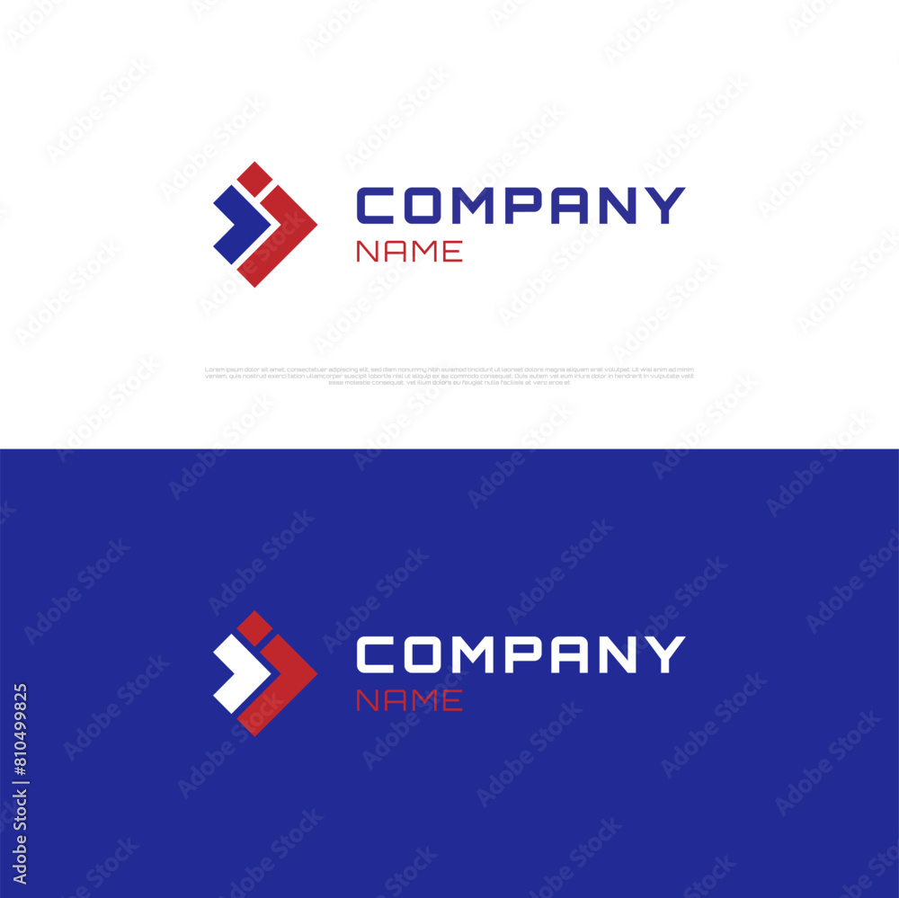 Vector geometric of letter D J initial logo for accounting business logo design template Vector geometric of letter D J initial logo for accounting business logo design template