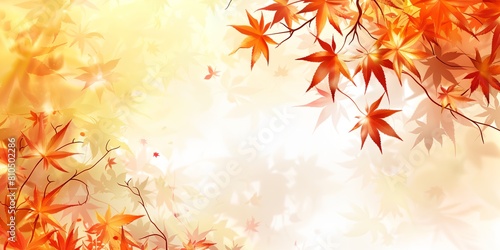 background with leaves and place for text