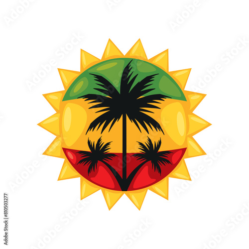 reggae flag label