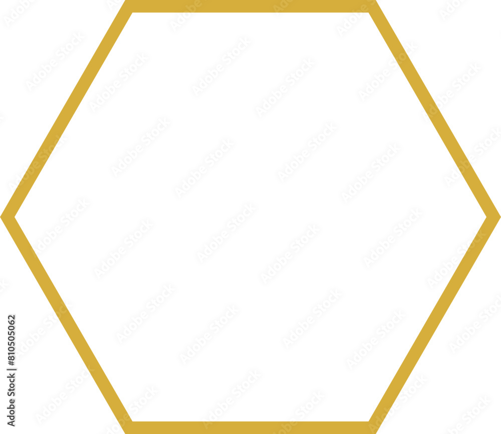Golden luxury elegant hexagon border Golden luxury elegant hexagon border