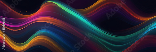 Abstract line background UI and UX designed isolated on black background