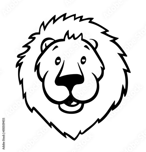 Adorable Lion Cartoon Illustration vector