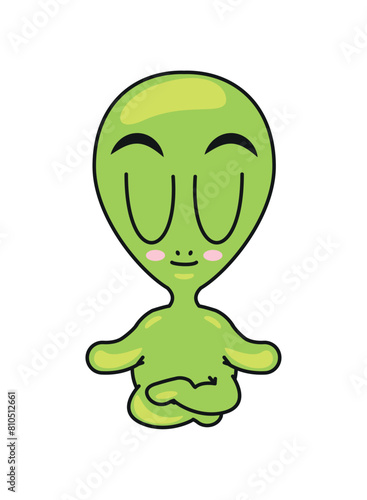 alien cute cartoon
