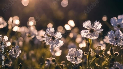 cosmic fowers, cosmic garden, Abstract cosmic background for meditations grading, cosmic relaxing video, calming nature videos, asmr, youtube, stock videos	 photo