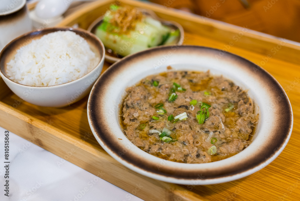 Steamed Pork Patty with mushroom Steamed Pork Patty with mushroom