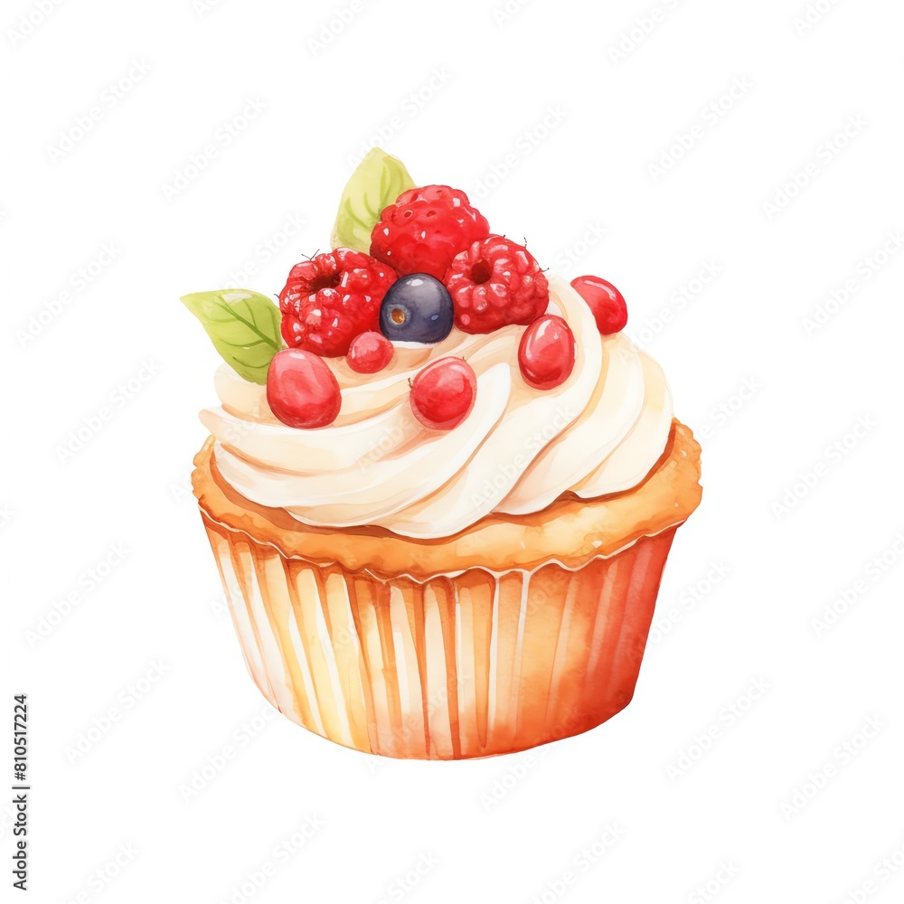 Photo of Berry Luscious Bakery, Isolated on white background Photo of Berry Luscious Bakery, Isolated on white background