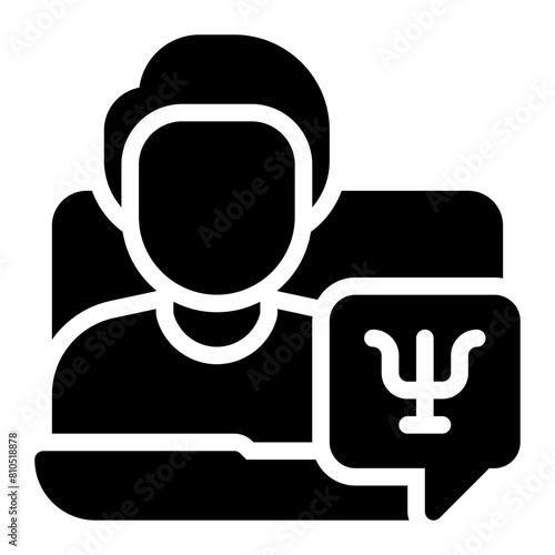 counselling glyph icon