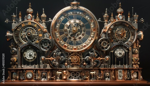 Capture the essence of a magnificent clockwork automata in a vast