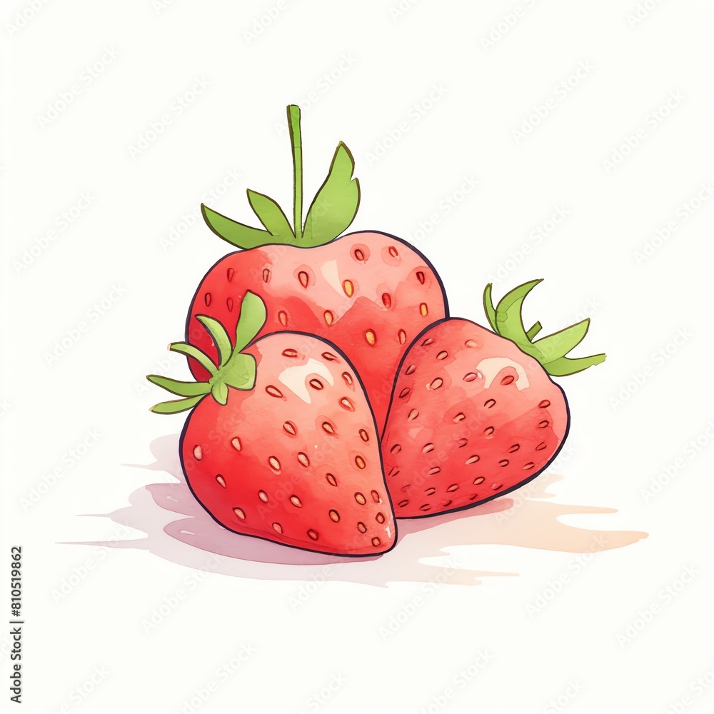 Photo of Strawberry Heaven, Isolated on white background Photo of Strawberry Heaven, Isolated on white background