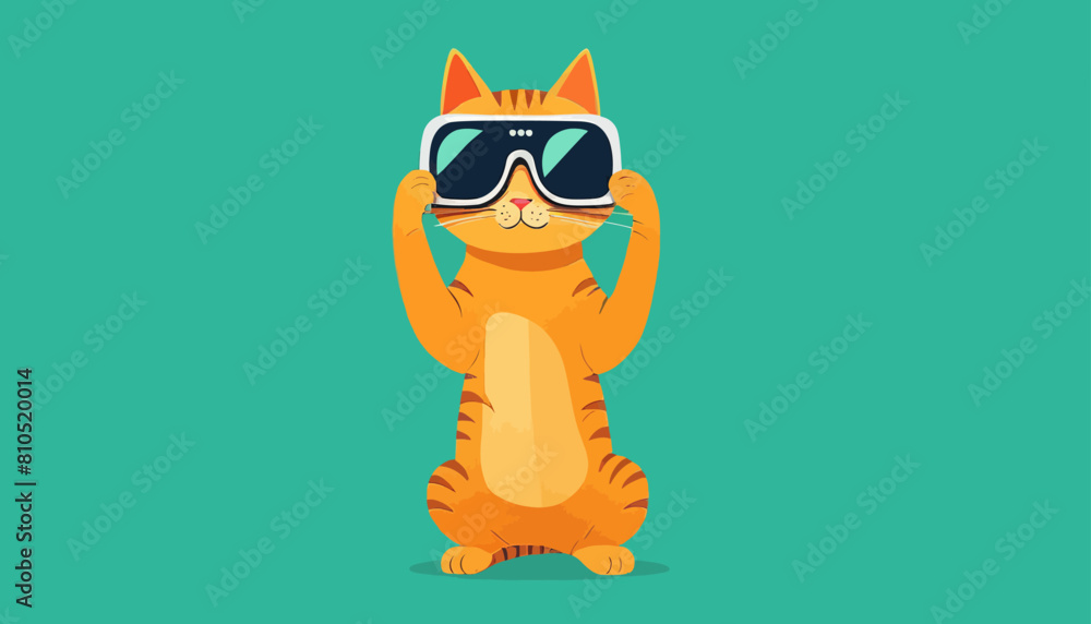Virtual Reality Cattitude: A Cool and Confident Cat in the Digital Realm