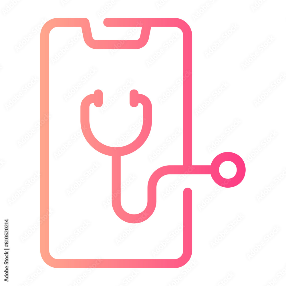Telemedicine gradient icon Telemedicine gradient icon