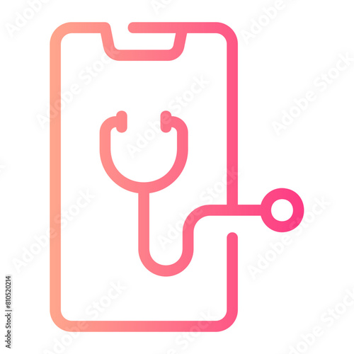 Telemedicine gradient icon