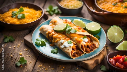 enchiladas on a plate
