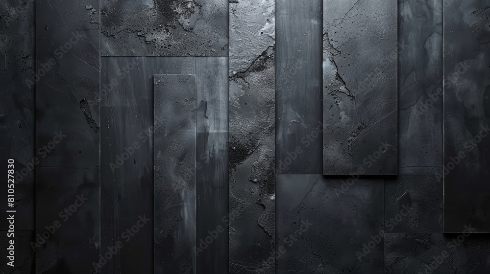 Black metal background with a rough texture. Black metal background with a rough texture.