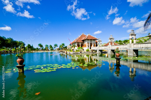Water Palace Taman Ujung in Bali Island, Indonesia.