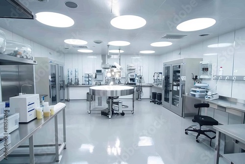 Advanced medical research facilities and their equipment