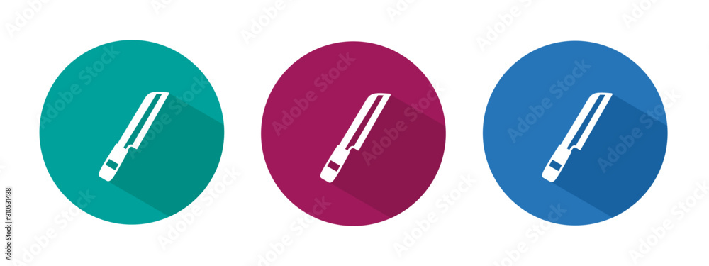 Icon for knife vector illustration in flat. Icon for knife vector illustration in flat.