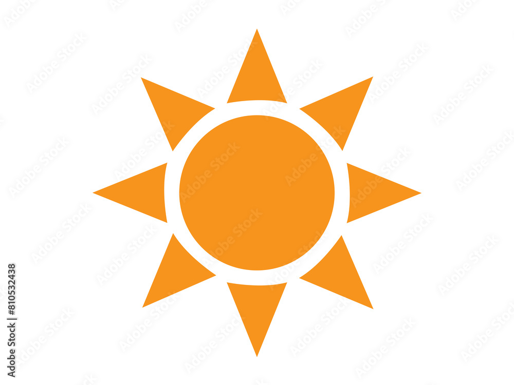 Sun icon design illustration. Sun icon design illustration.