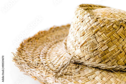 Beach Souvenir Straw Hat On White Background For Graphic Ideas Created Using Artificial Intelligence