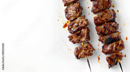 Traditional grilled lamb or mutton from the Middle East commonly served in Mediterranean and Arab co CulinaryMasterpiece