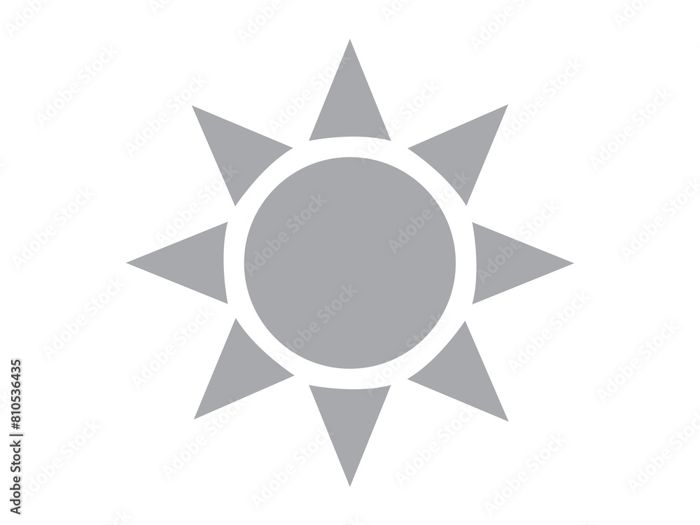 Sun icon design illustration. Sun icon design illustration.