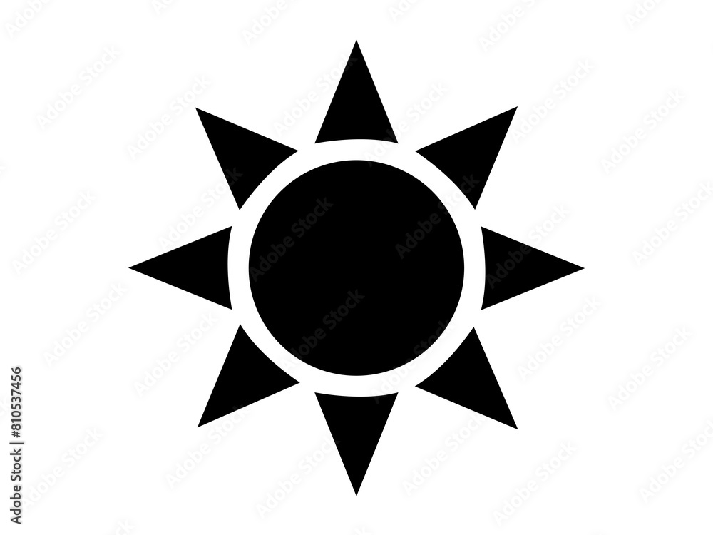 Sun icon design illustration. Sun icon design illustration.