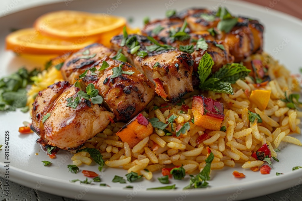 Fototapeta premium Colorful Fusion of Caribbean and Mexican Cuisine | 4K HD Wallpaper