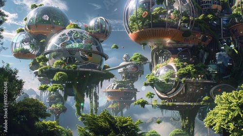The fusion of technology and organic life in future cities