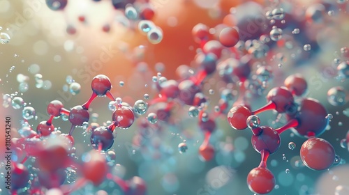 The process of molecular bonding and reactions visualized