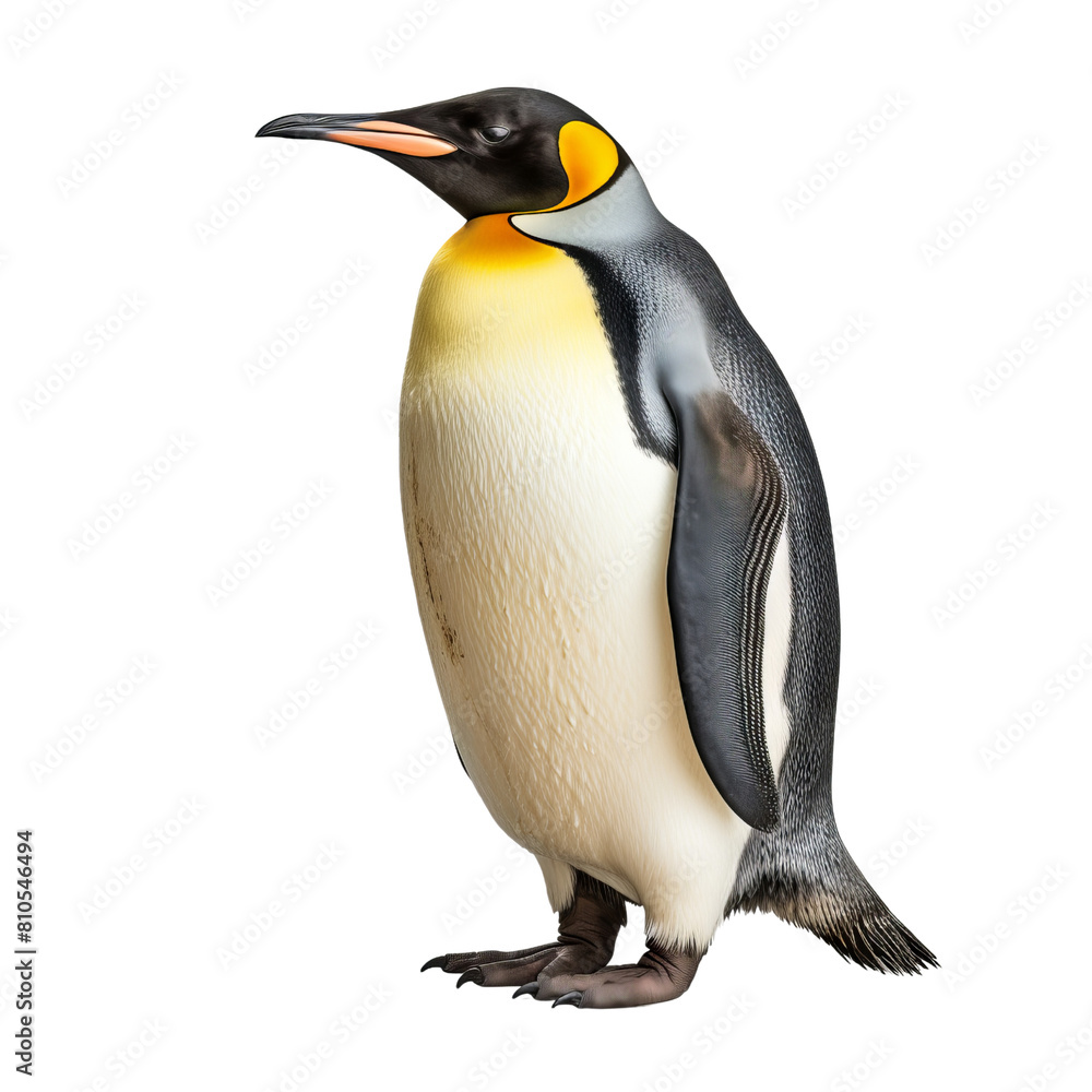 Fototapeta premium King penguin isolated on transparent background