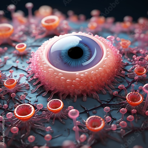 An illustration of micrococcus, micrococcus bacteria photo