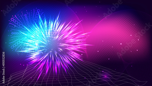 Abstract Background with Explosive Effect 