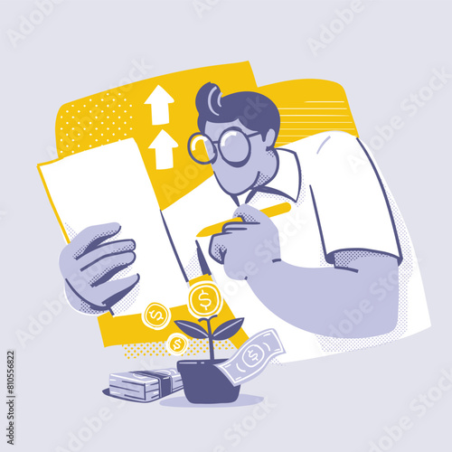 Business Capital expenditure illustration concept (ID: 810556822)