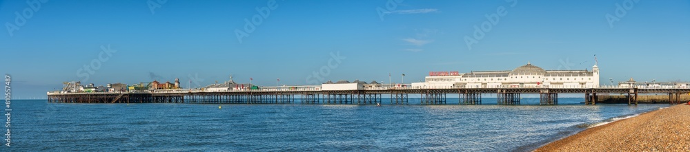 Panoramic view of the Brighton Pier. England