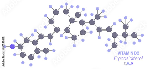Ergocalciferol D2 Vitamin Molecule Formula