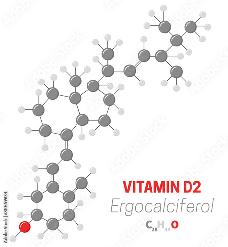 Ergocalciferol D2 Vitamin Molecule