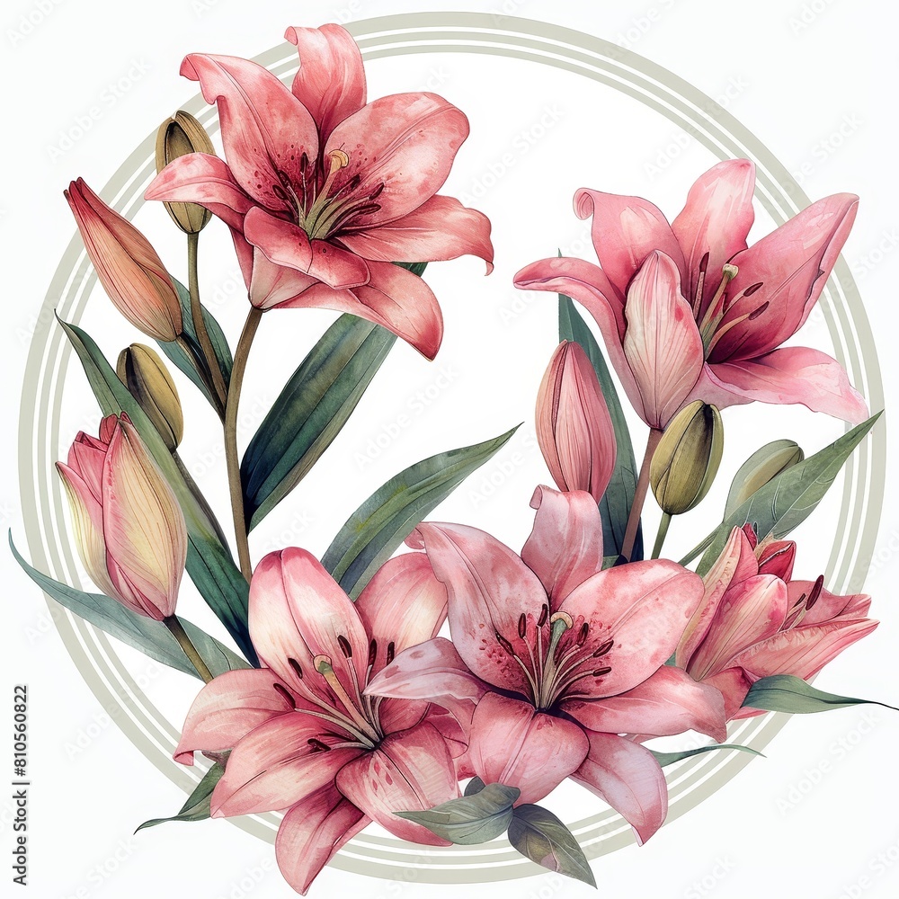 Pink lilies are a symbol of purity and beauty. They are often given as gifts to show love and appreciation.