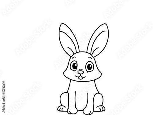 easter bunny isolated on white background