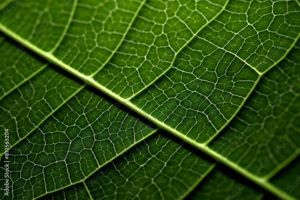 close-up of a green leaf texture close-up of a green leaf texture