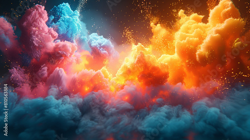Colorful explosion background