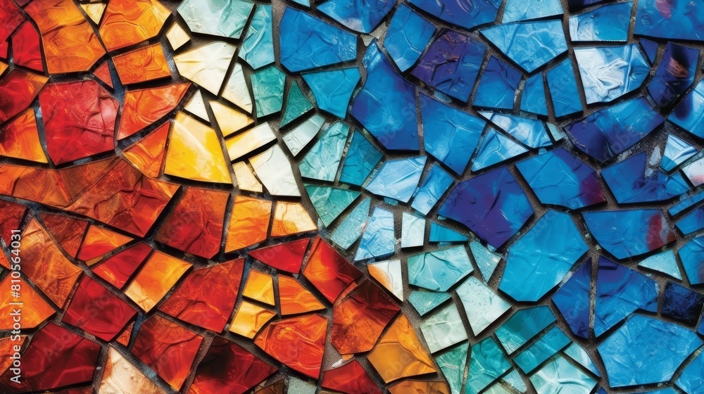 Vibrant stained glass mosaic pattern Vibrant stained glass mosaic pattern