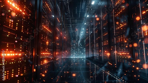 Nighttime data center operation emphasizing network connectivity