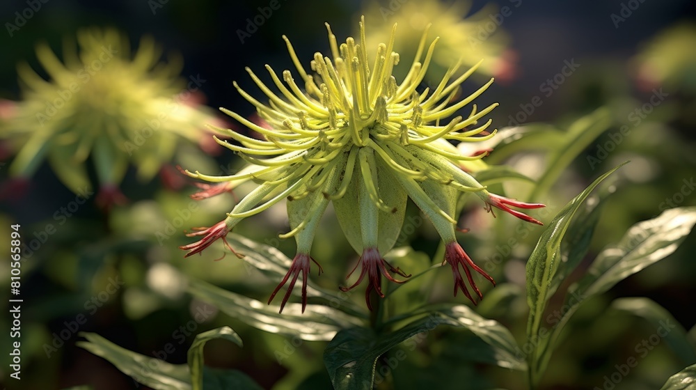 Vibrant yellow flower with intricate petals Vibrant yellow flower with intricate petals